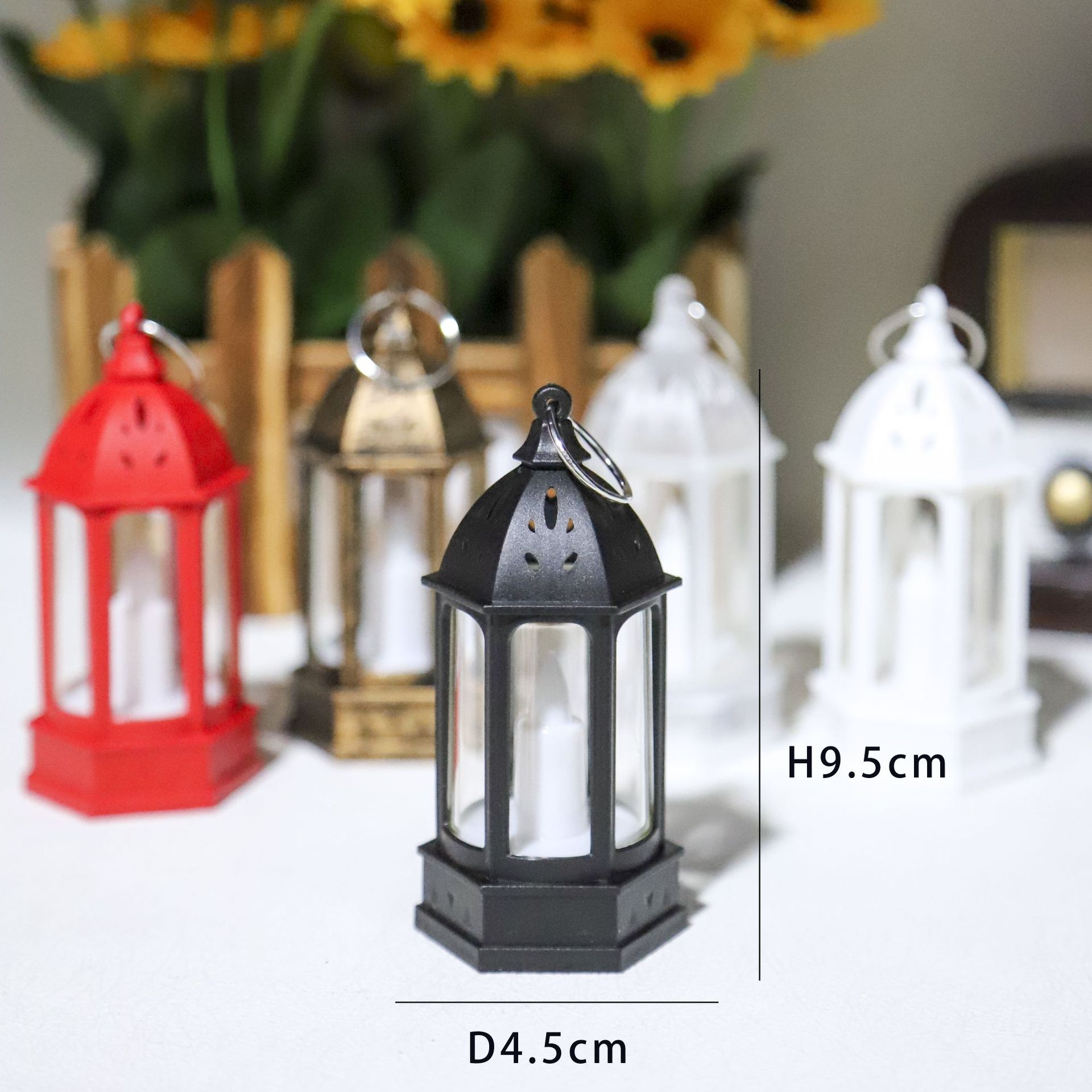Candle Holder Supplies - Mini Yaratıcı Atmosfer Işığı Noel Retro