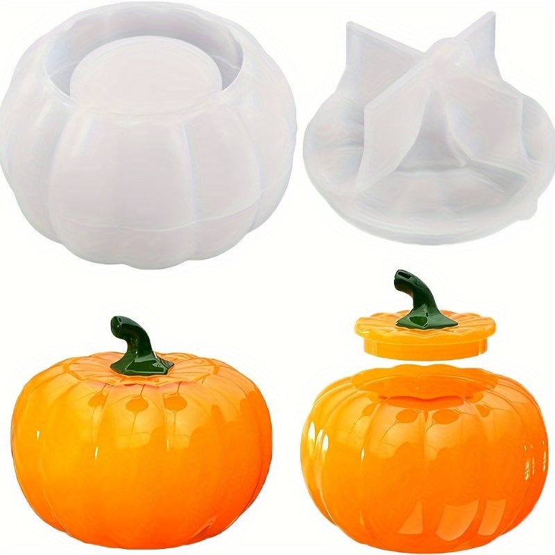 Candle Holder Supplies - 2 adet Kabak Kavanoz Silikon Kalıplar
