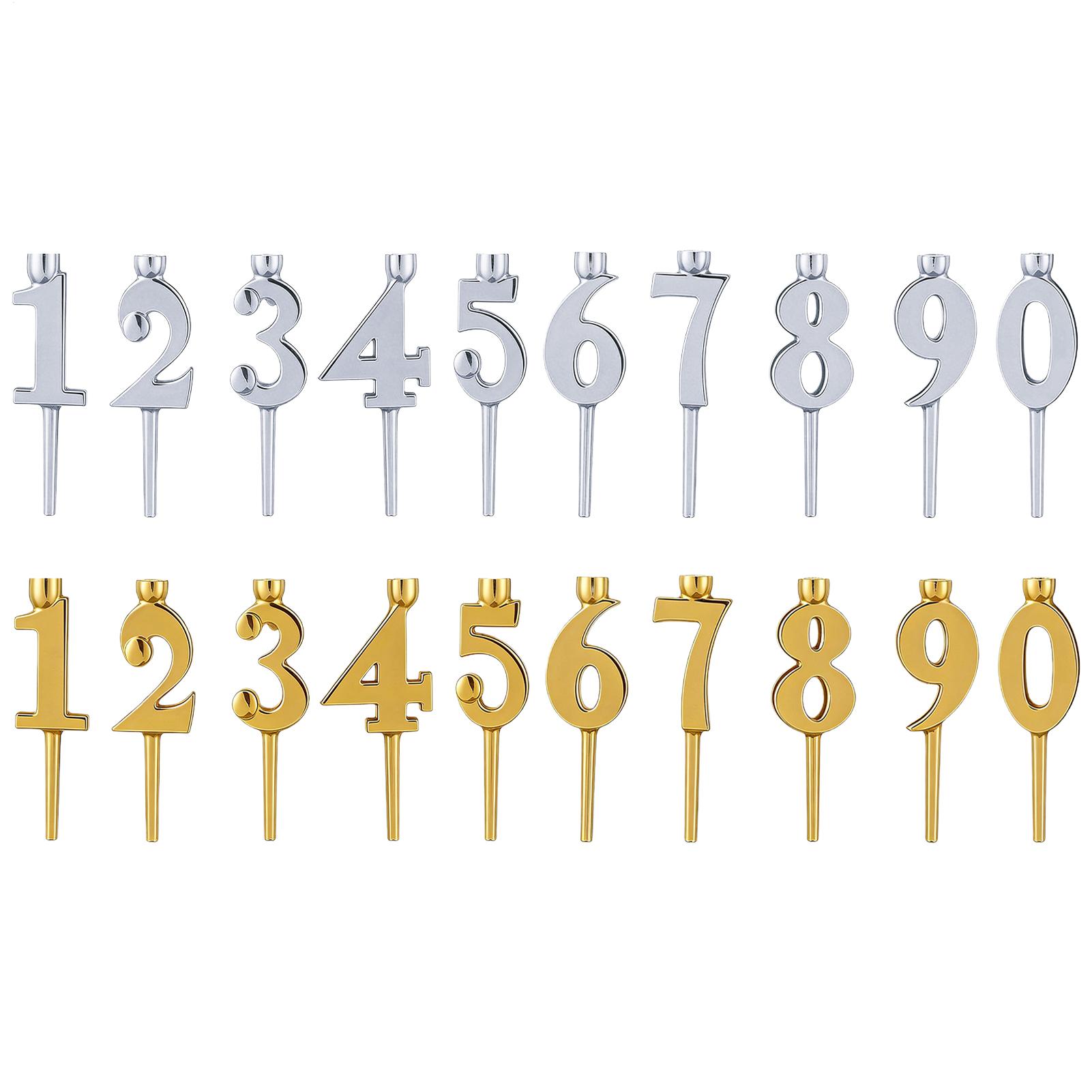 Candle Holder Supplies - Numaralı Doğum Günü Mumlukları Kek için