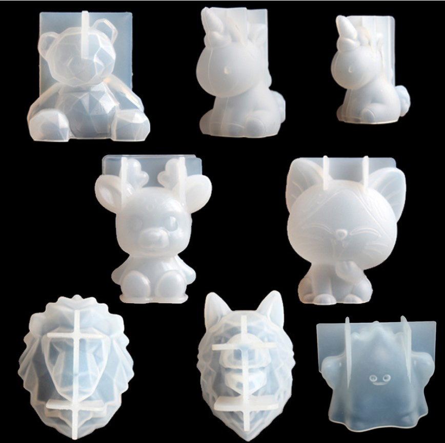 Candle Making Supplies For Beginners - Şeffaf Unicorn Silikon Epoksi Reçine Kalıpları