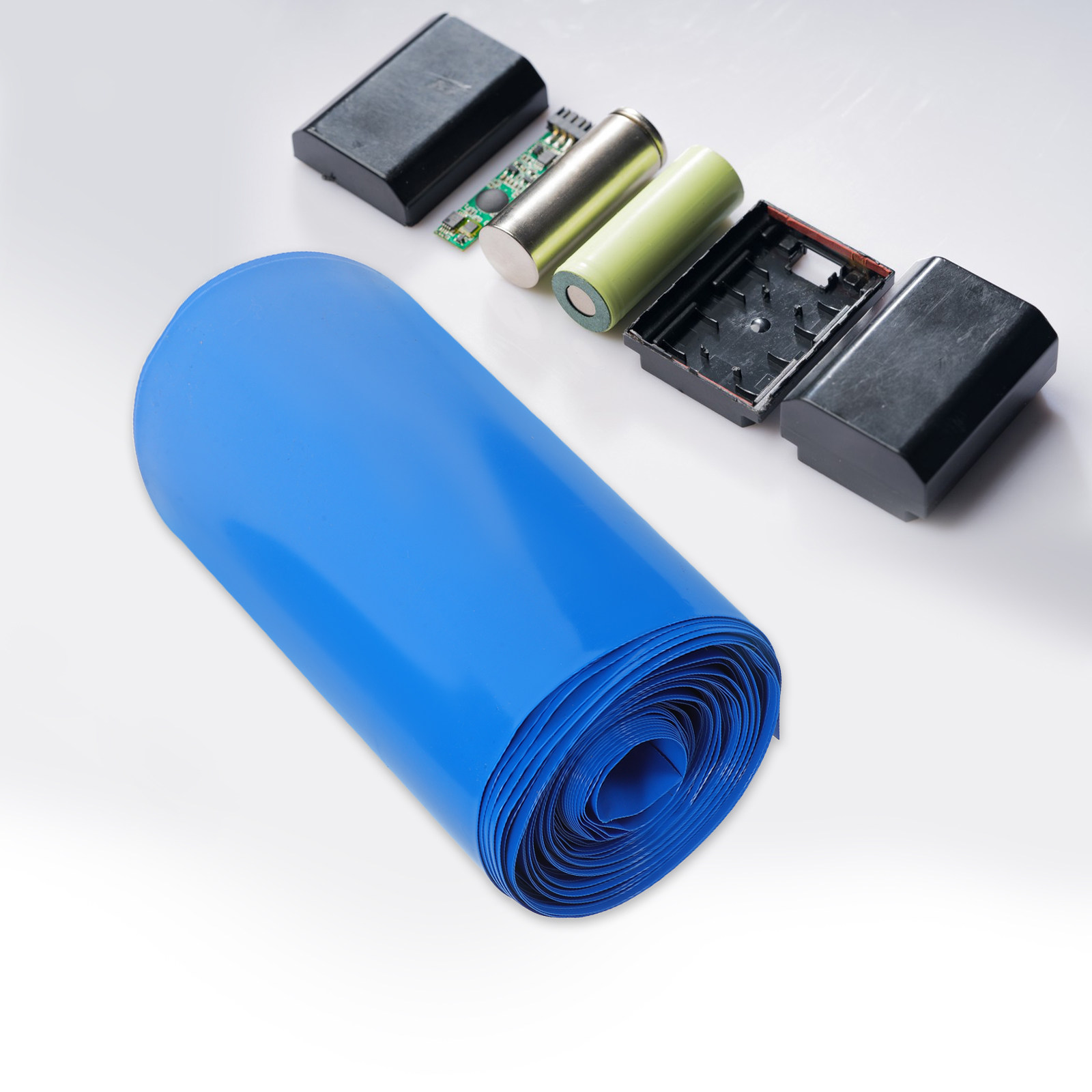 Shrink Sleeve Pvc - 1 Rulo Isı Büzüşmeli Boru Mavi