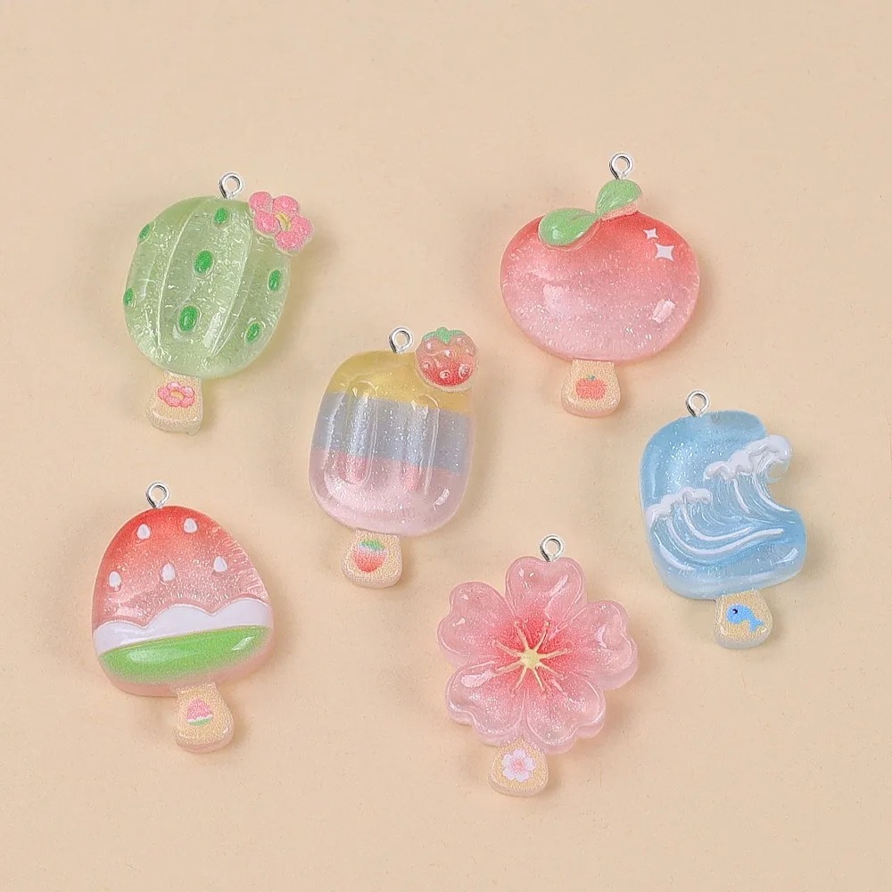 Candle Shop - 10 adet Kawaii Yaz Popsicle Reçine