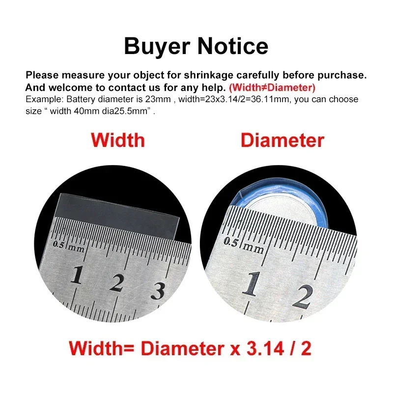 7 ~ 155mm Şeffaf PVC Isı Shrin - Shrink Sleeve Pvc incelemesi ve fiyatı