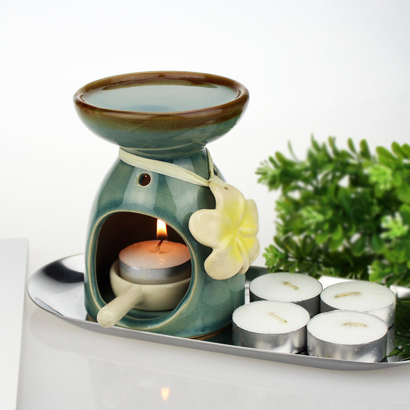 Çiçek dekore Aroma brülör ile  - Candle Supplies Essential Oils incelemesi ve fiyatı