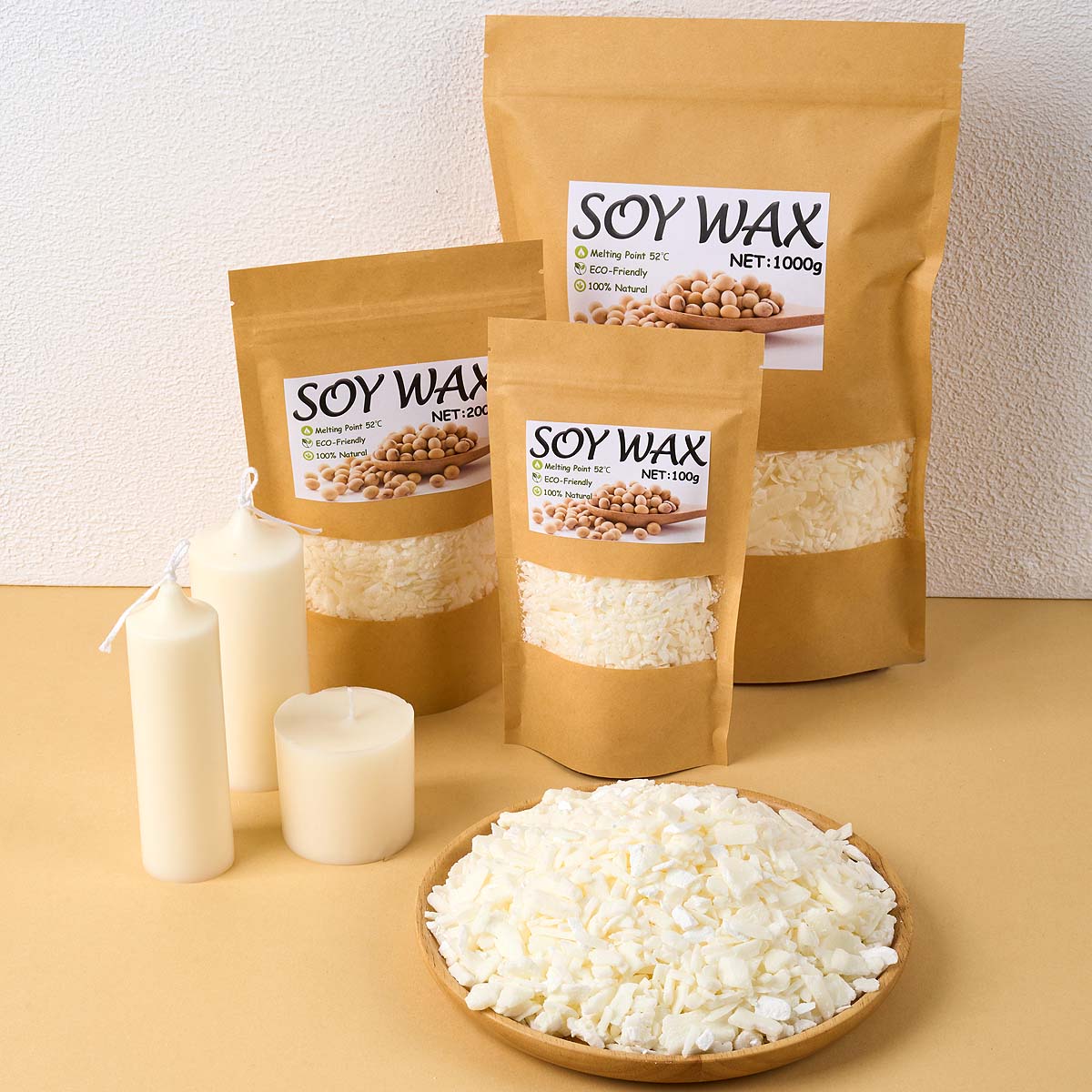 1 Pound Saf Beyaz Soya Balmumu - Candle Making Supplies For Beginners incelemesi ve fiyatı