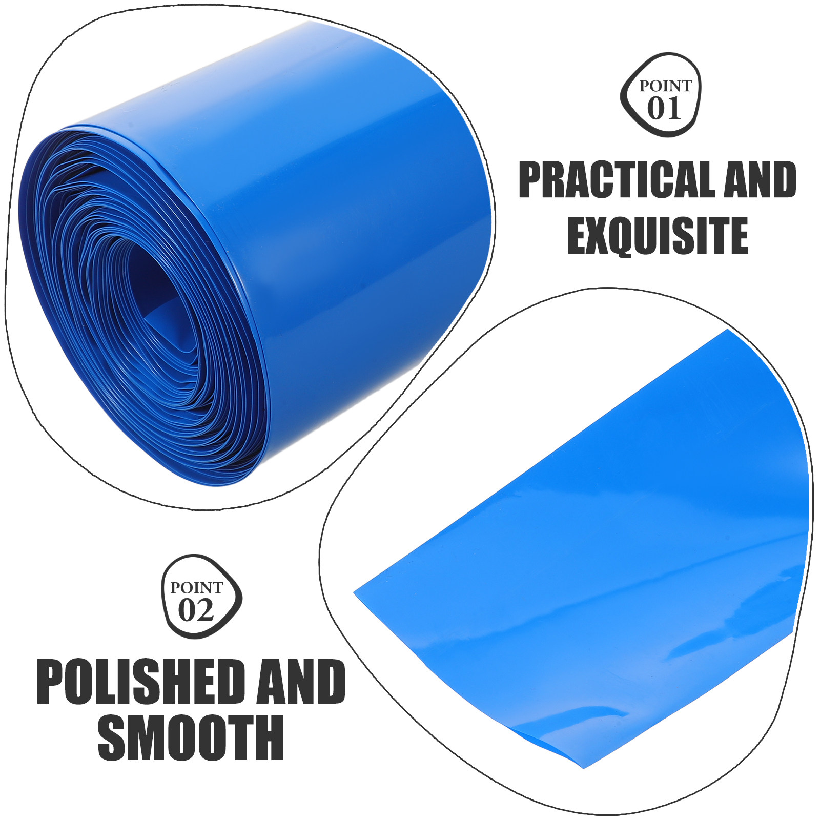 1 Rulo Isı Büzüşmeli Boru Mavi - Shrink Sleeve Pvc incelemesi ve fiyatı