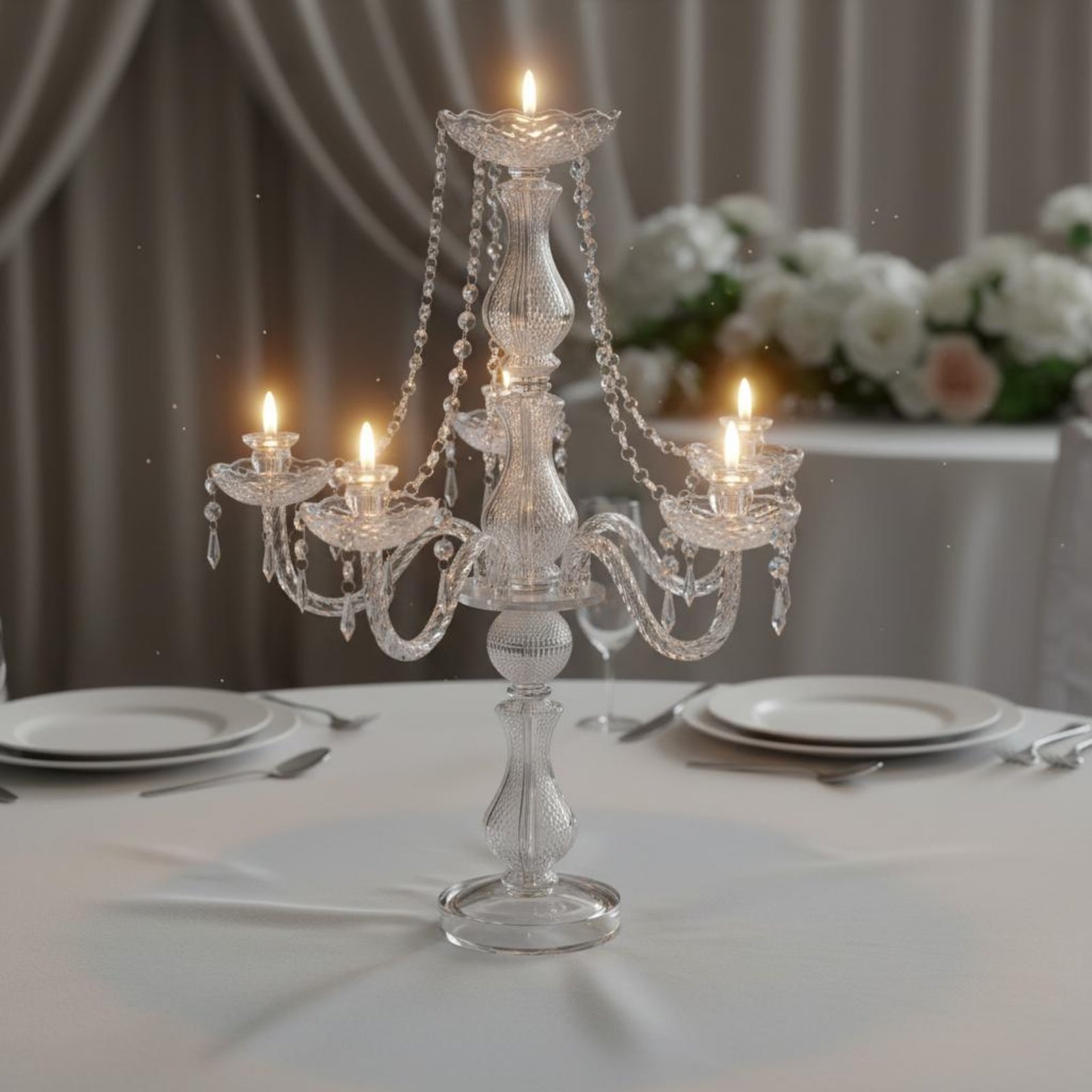 Kristal Şamdan Zarif Düğün Şam - Candle Holder Supplies incelemesi ve fiyatı