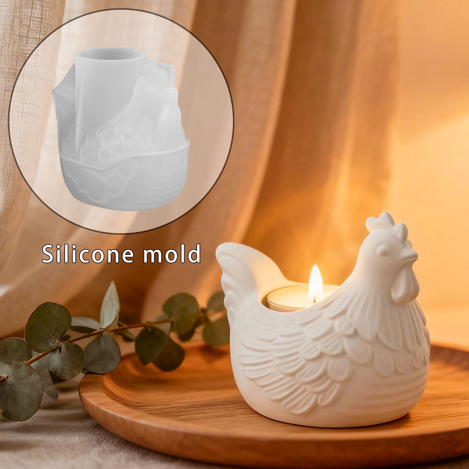 DIY 3D Küçük Tavuk Mumluk Epok - Candle Holder Supplies incelemesi ve fiyatı