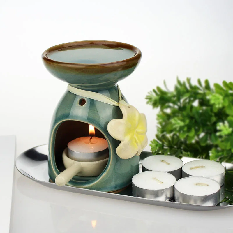 Seramik uçucu yağ yakıcı çiçek - Candle Supplies Essential Oils incelemesi ve fiyatı